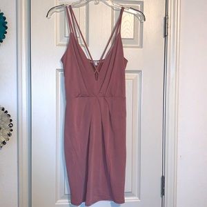 Low V neck dress, size M, with tags